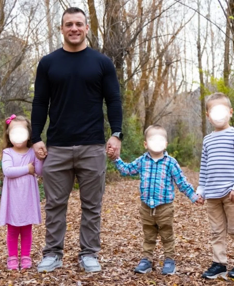 Branden hiking with his kids - the energy that fitness buys